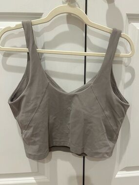 Lululemon Align Tank in Mauve grey.